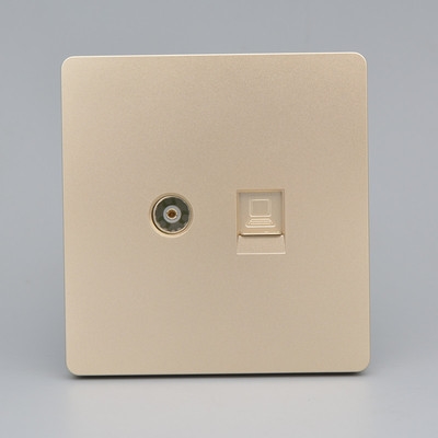 免打网线电视面板脑电网络天线tv有线电视插座墙壁家用86型大板