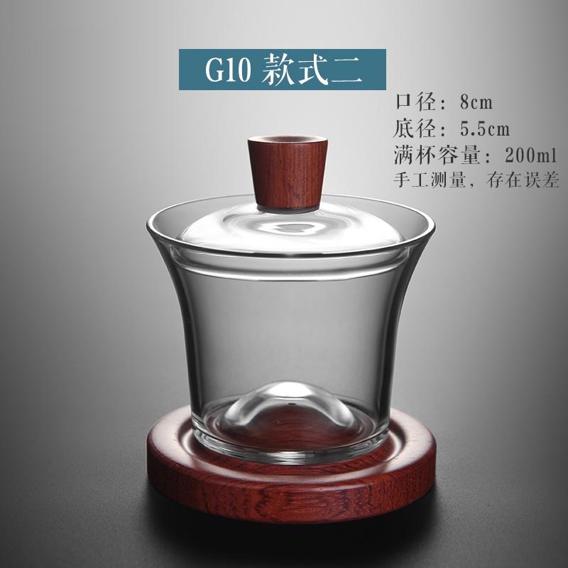 Haneda transparent Glass Three talents Cover bowl teacup household Heat thickening Teacup Tea makers Kungfu Online tea setin the Tableware , Tea set , Tureen category - from Buy2taobao.com to provide professional Taobao agent buy service