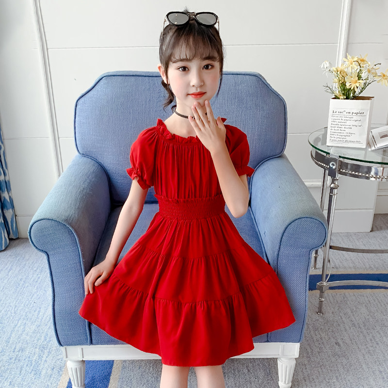 女童连衣裙夏装2021新款4儿童超洋气公主裙大童装5小女孩裙子7岁8