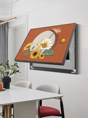 电表箱装饰画轻奢风横版客餐厅遮挡箱壁画现代简约电闸开关盒挂画