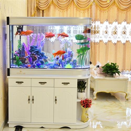 自制家庭客厅鱼缸(农村客厅怎么摆设鱼缸图)