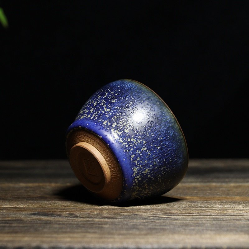 任晓飞炭烧西施壶河南禹州神垕钧瓷省大师手工z茶壶茶杯星空蓝釉