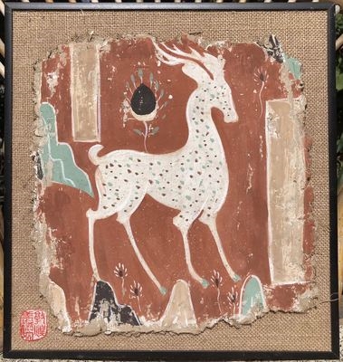 敦煌研究院敦煌纯手工泥坯版画壁画