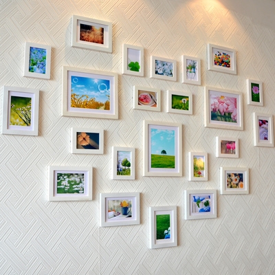 【照片墙相框墙创意组23图片】照片墙相框墙创意组23图片大全_好便宜