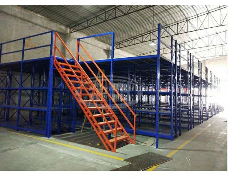 阁楼平台二层可拆装货架搭建设计库房隔加钢结构仓库重型二层