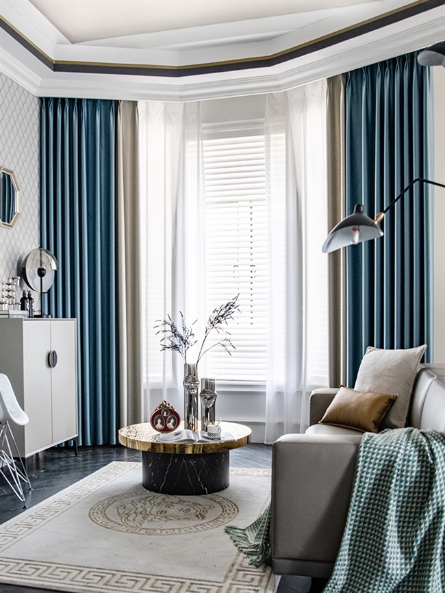 高端轻奢窗帘遮光布高级感现代简约卧室2021年新款客厅高档大气全