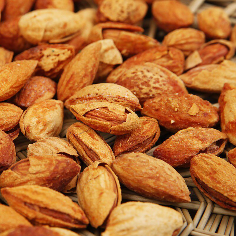 纸皮巴旦木坚果手剥薄壳巴旦木仁整箱250g1000g袋装奶香盐焗