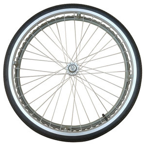 轮椅轮胎内外胎充气胎24寸13/8轮子带轴承全套轱辘手动代步车后