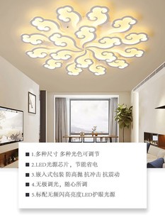 2020新款吸顶灯 led客厅灯卧室灯具轻奢家用简约现代大气祥云创。