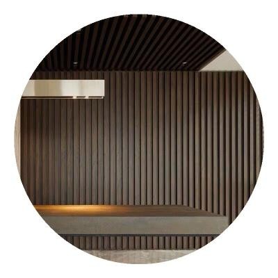 大墙裙生态客厅木护墙板绿板装饰背景墙可阳台板吊顶材料木d扣