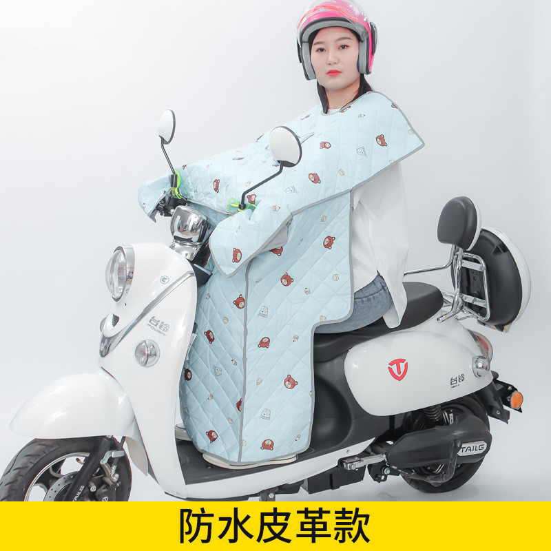 电动车挡风被夏季防晒电瓶车双面挡风罩春秋天薄款丝内衬防水