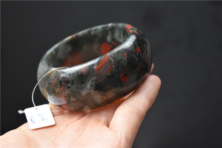 喵宁商贸城的小店的优惠券大全—天然龙血石手镯一物一w图女镯宽版窄