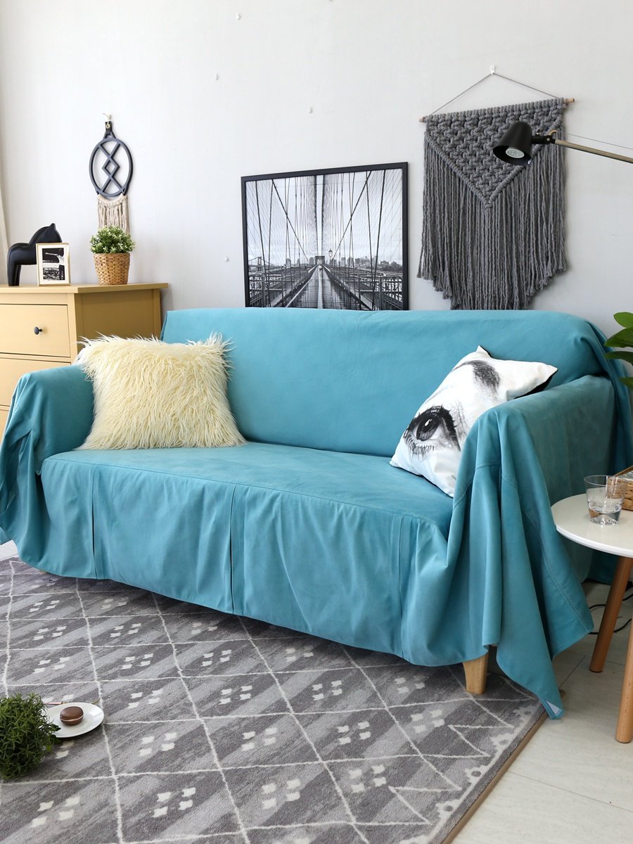 厚客厅全包万能沙发套四季通用沙发布全盖简约现代沙发垫罩巾布艺