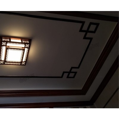 美式实木吊顶装饰线条图片