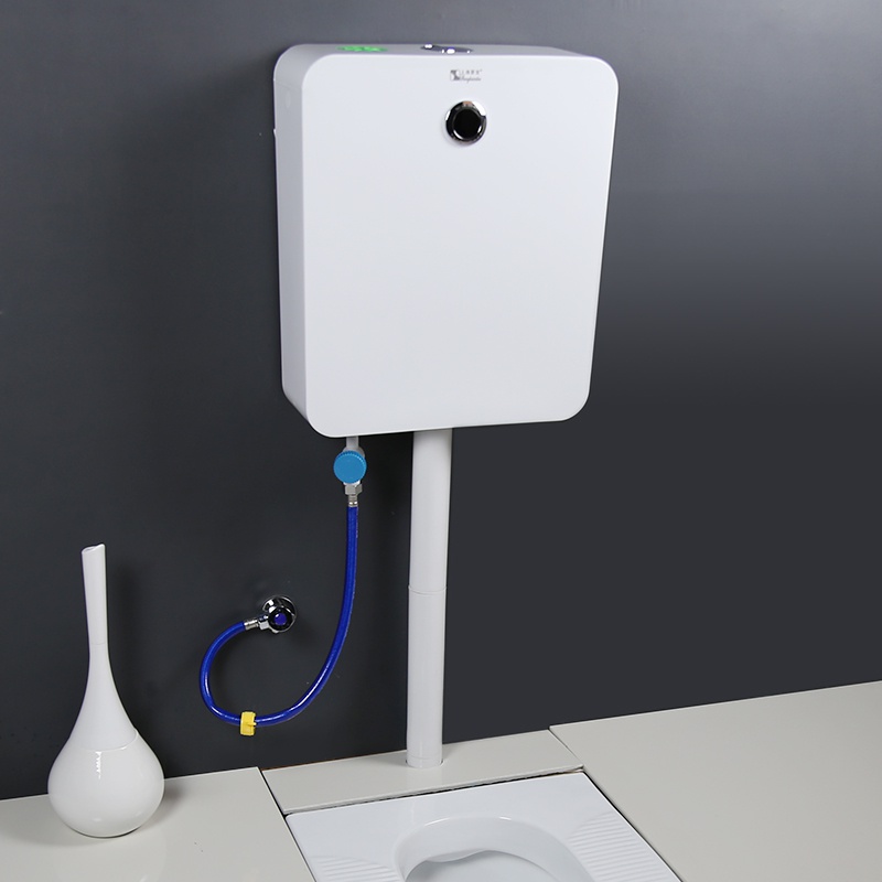 恩宝大容量水箱家用卫生间厕所全自动大小便感应蹲便器冲水箱1708