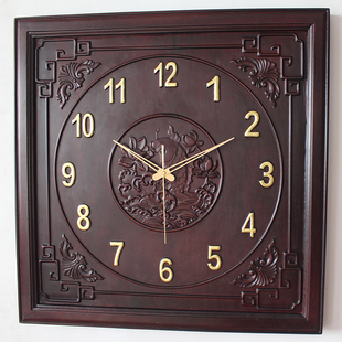 中式红木挂钟