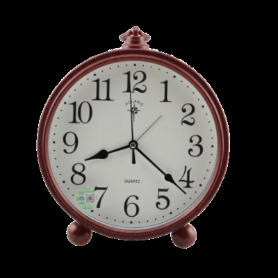 台式石英钟静音卧室钟表图片