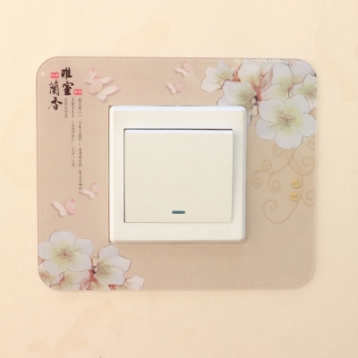 开关贴墙贴保护套亚克力中式图片