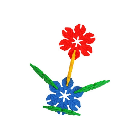 树叶雪花片拼插积木图片