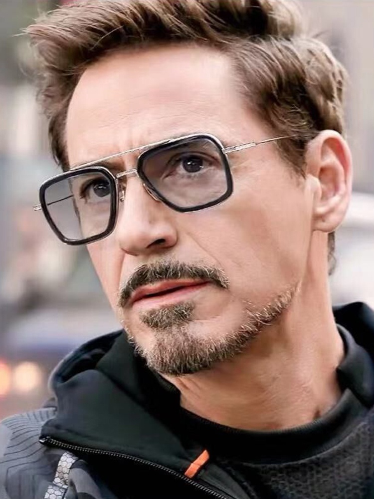 钢铁侠防蓝光辐射小罗伯特唐尼同款墨镜蜘蛛侠大方框近视眼镜框架