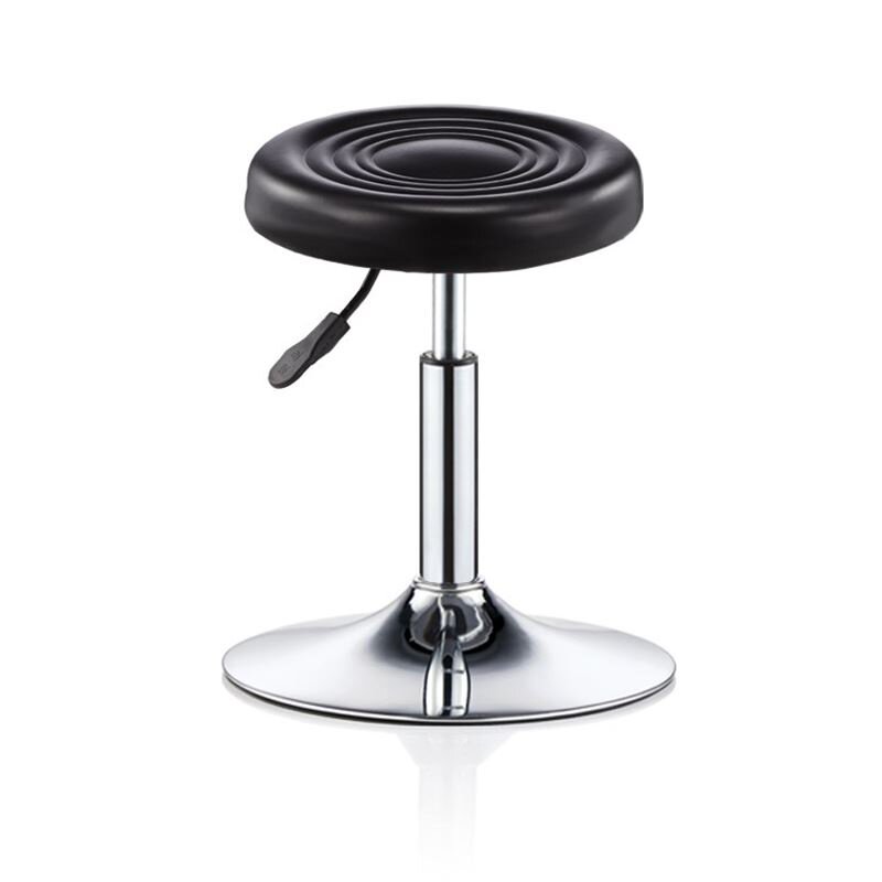 新款高度小型凳子室内吧台椅子升降旋转伸缩美甲店圆盘转动酒店高