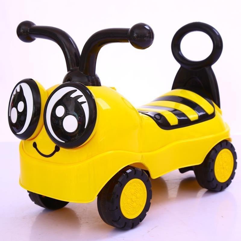 小蜜蜂儿童扭扭车小车子小孩溜溜车可坐可滑一岁半宝宝网红车滑行
