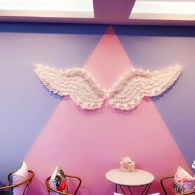天使羽毛翅膀墙饰活动布景网红打卡设备墙面装饰网红店拍照打卡墙
