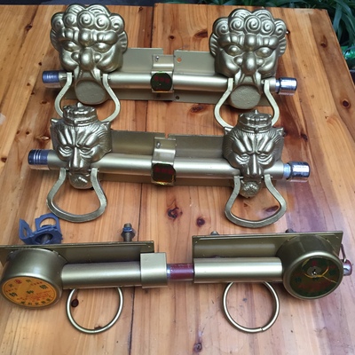 老式大门锁木门铁门双扇锁仓库穿条锁插销铁门锁栓门锁包邮