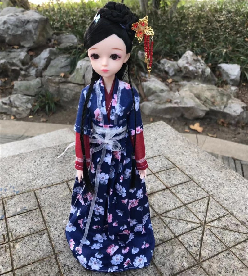 芭比娃娃单个装 中国_中国古装娃娃浅仔芭比古代衣服皇后贵妃女孩单个
