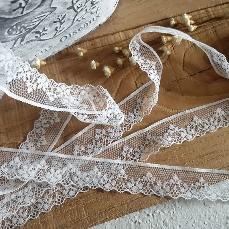 台湾顺滑白色蕾丝花边辅料洋装礼服制衣材料雷丝边镂空蕾丝带丝带