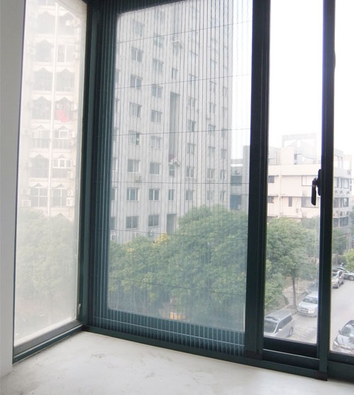 定做b隐形折叠纱窗纱门防蚊纱窗风琴式纱窗铝合金纱门推拉