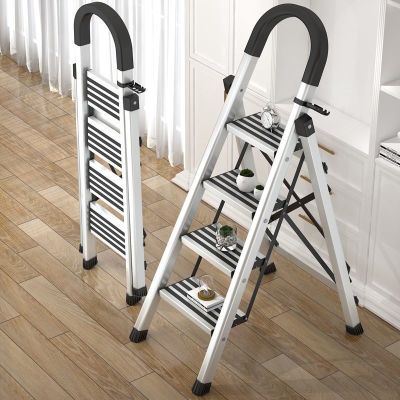 人梯梯室内扶梯梯子爬移动家用折叠合多功能便携楼梯装修字铝合金