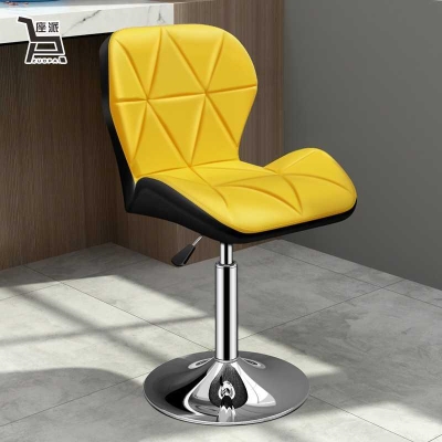 吧台椅升降椅现代简约家用旋转酒h吧椅高脚凳前台收银椅子靠背凳