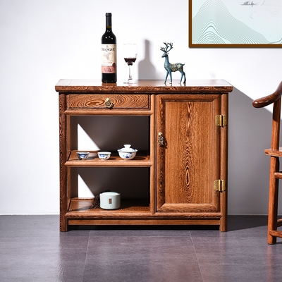 红木家具简约实木小茶水柜图片