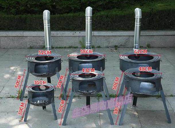 烧柴野营节能炉具土灶简约便携移动柴火灶家用室内农村柴火灶地锅