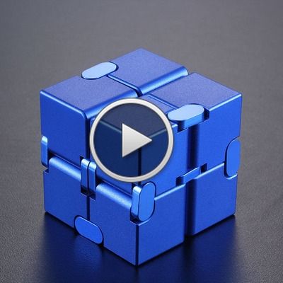 无限魔方合金口袋方块铝减压成人创意手指解压上课无聊发泄玩具