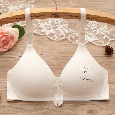 高中女生无钢圈内衣18岁少女文胸20大学j生乳罩19女孩胸罩薄款白