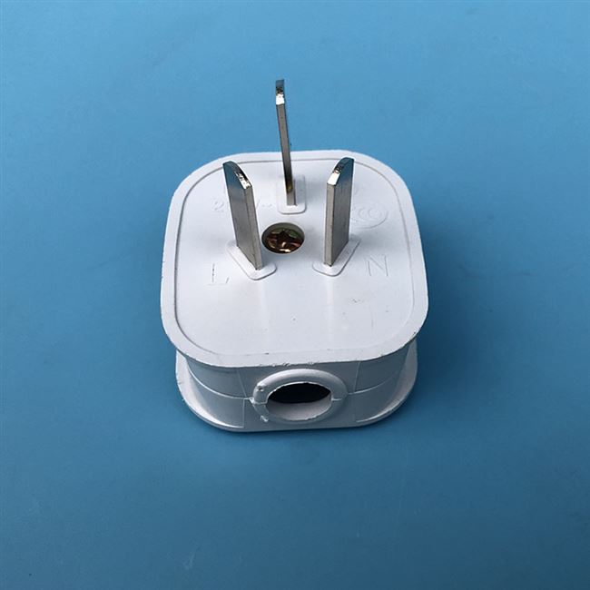 监控公母电源对接插头220v国标铜二极三脚电源接头vx不带线两孔母