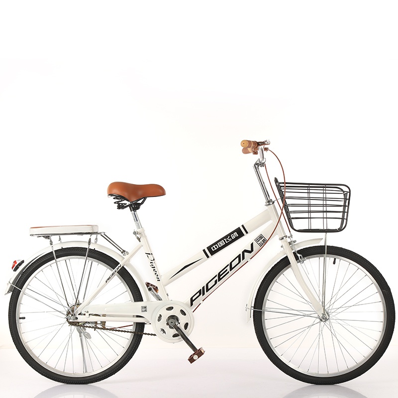 飞鸽自行车成人24寸26寸男式淑女学生通勤上班休闲复古轻便通单w
