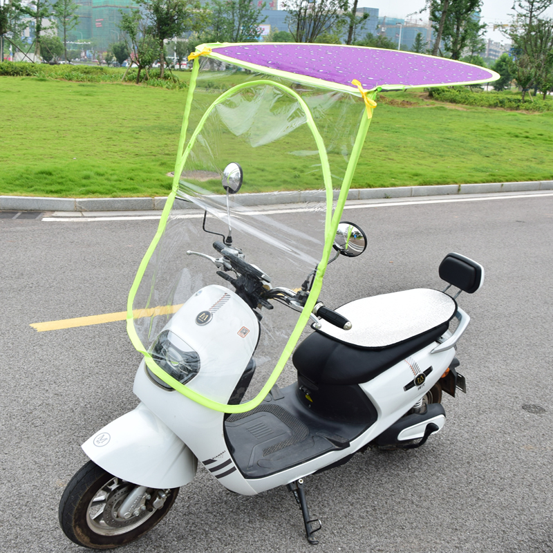 电挡摩电动蓬棚雨l雨瓶车么雨车挡风车雨伞防晒麾托伞托车罩