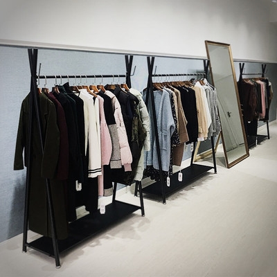 服装店展v示架落地式衣服架子挂衣架童装店女装店铺简约陈列货架