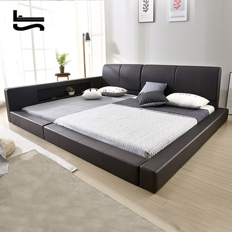 一折三人床大床_亲子大床主卧超大床三人四人加宽拼接床家庭二胎3e米4