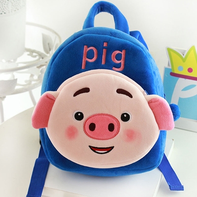 皮卡丘书包幼儿园儿童1-3岁毛绒双n肩背包卡通可爱育儿入园小包包