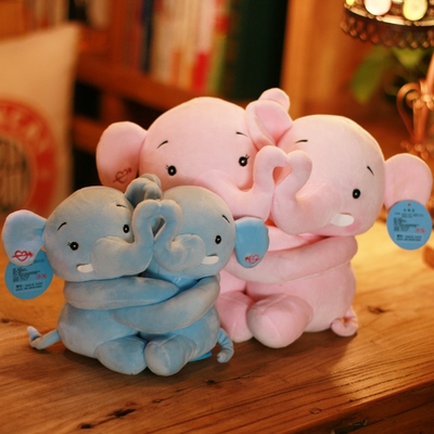 柔软趴趴小公g仔大象公仔毛绒玩具情侣玩偶一对象抱送女生日礼物