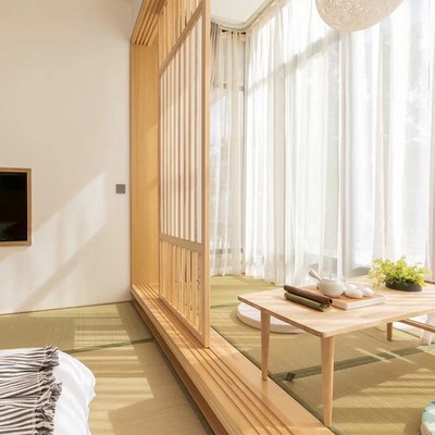 武汉日式实木榻榻米和室地台床衣柜定制书房茶室整体定d做