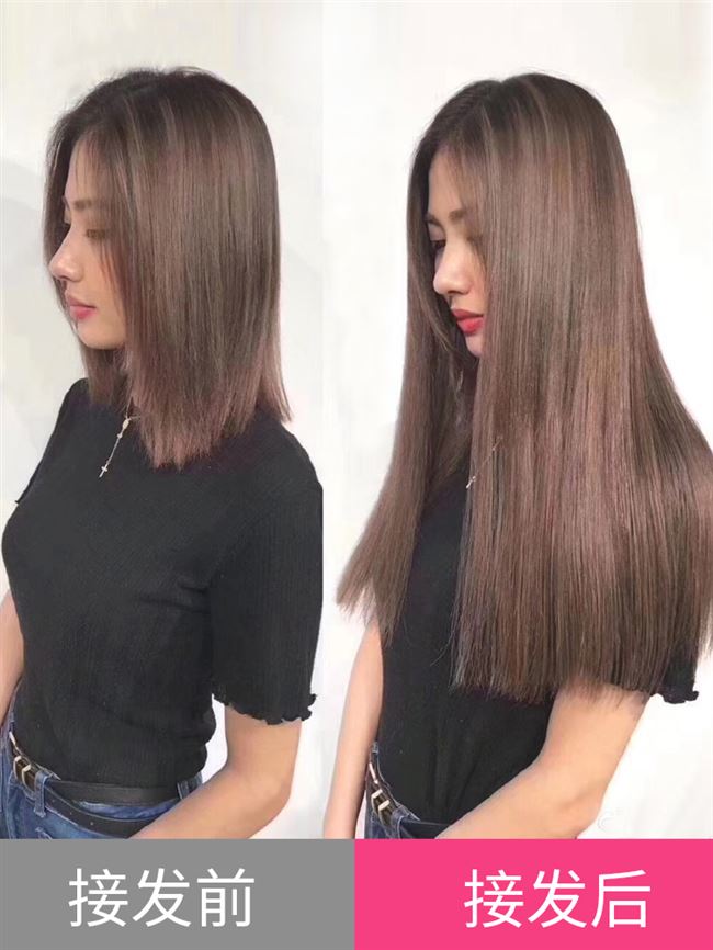 接发束真发无痕自己在家接头发微纳米隐形假发片女长直发z真人发