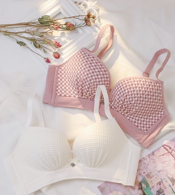 内衣学生高中女防下垂定型文胸少女软妹上托聚拢调整可爱日系胸罩优惠