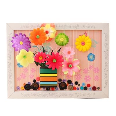 纽扣艺术画图片