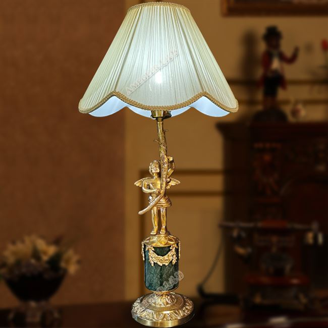 法式全铜台灯高档别墅客厅灯饰定制欧式卧室床头灯书房复古