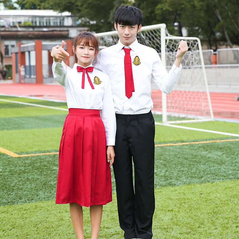 初中生大合唱团演出礼服女高中学生诗歌朗诵比赛表演服毕业照服装